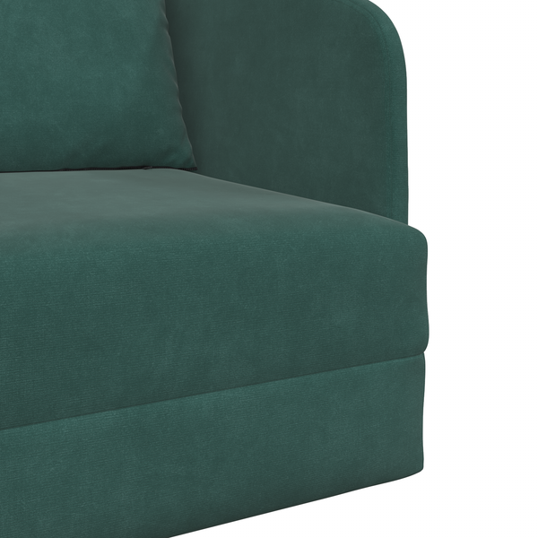 Dunkelgrünes Samt Schlafsofa