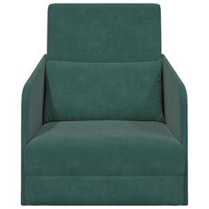 Dunkelgrünes Samt Schlafsofa