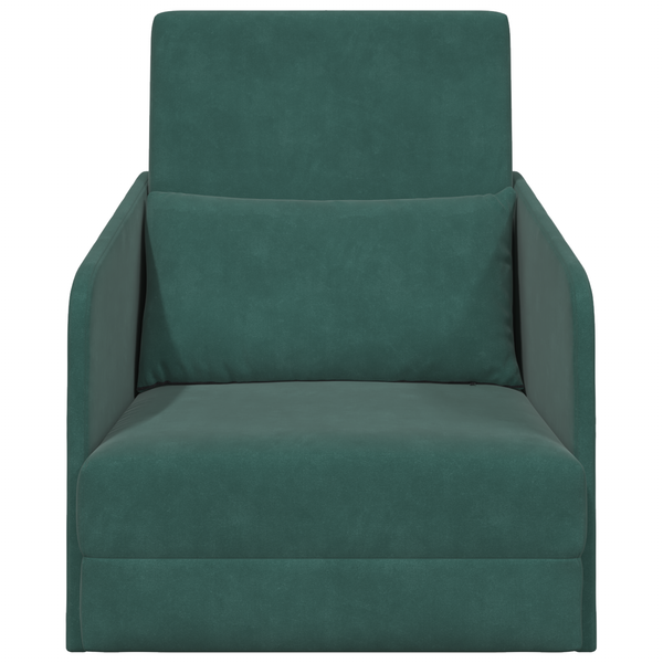 Dunkelgrünes Samt Schlafsofa