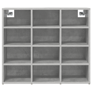 Betongrauer Schuhschrank Holzwerkstoff