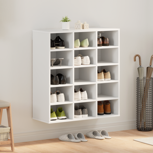 Schuhschrank Weiß mit Regal