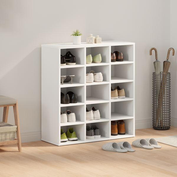 Schuhschrank Weiß mit Regal