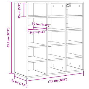 Schuhschrank Sonoma Eiche 77,5 cm