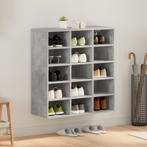 Schuhschrank Betongrau Holzwerkstoff 77,5cm