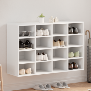 Schuhschrank Weiß mit Regal