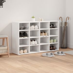 Schuhschrank Weiß mit Regal