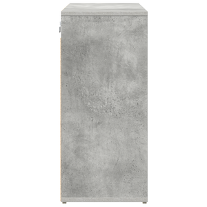 Schuhschrank Betongrau mit Regal 103 cm
