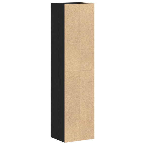 Bücherregal Schwarz Eichen-Optik 143cm