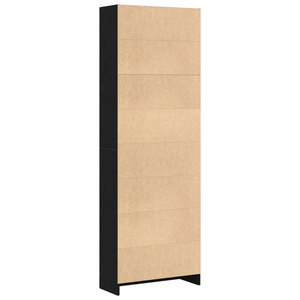 Bücherregal Schwarz Eichen-Optik 176cm