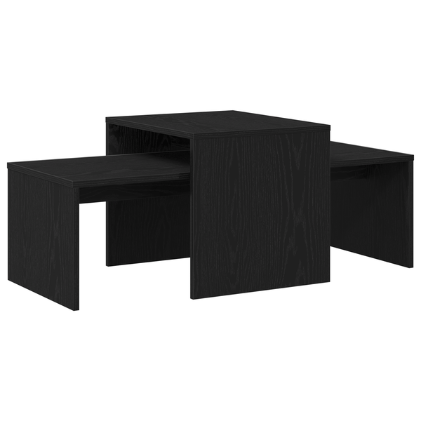Schwarze Satztische Eichen-Optik