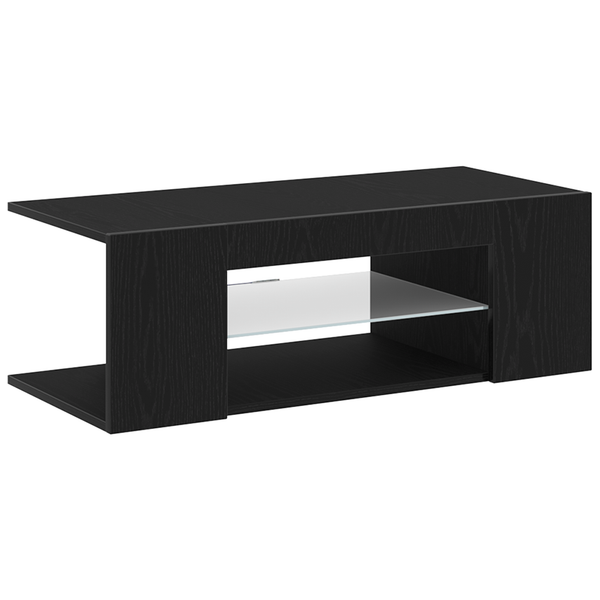 TV-Schrank Schwarz Eichen-Optik 90 cm