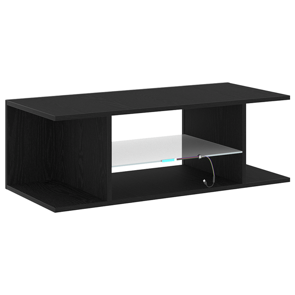 TV-Schrank Schwarz Eichen-Optik 90 cm