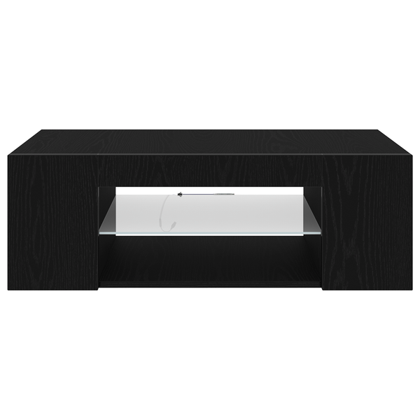 TV-Schrank Schwarz Eichen-Optik 90 cm