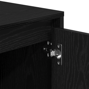 TV-Schrank Schwarz Eichen-Optik 102 cm