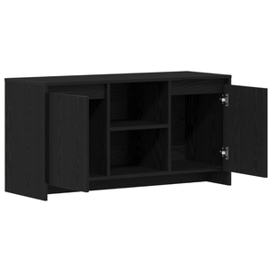 TV-Schrank Schwarz Eichen-Optik 102 cm