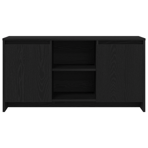 TV-Schrank Schwarz Eichen-Optik 102 cm
