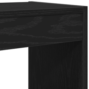 Schwarzes Bücherregal Eichenoptik, 198cm hoch