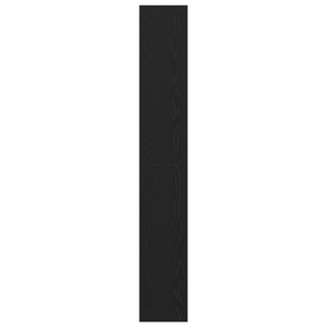 Schwarzes Bücherregal Eichenoptik, 198cm hoch