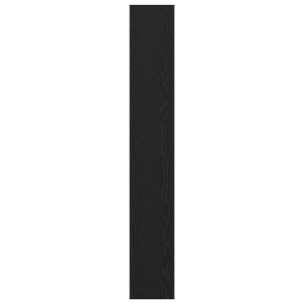 Schwarzes Bücherregal Eichenoptik, 198cm hoch