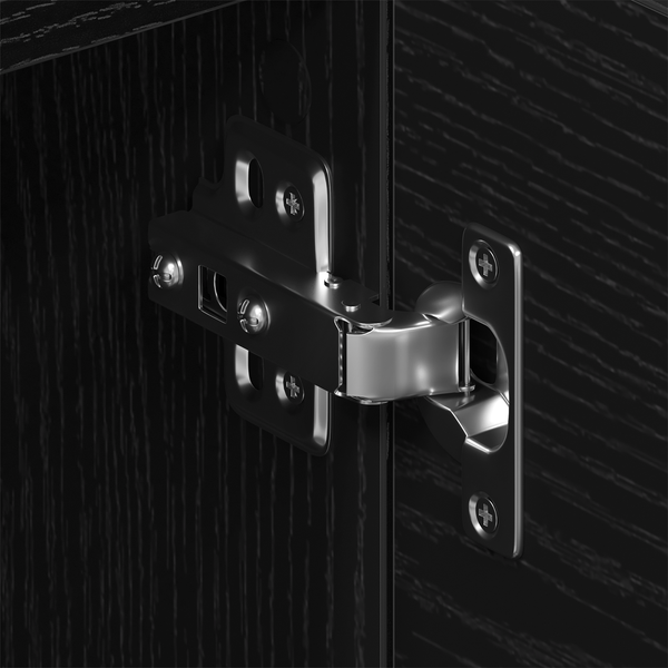 TV-Schrank Schwarz Eichen-Optik 150 cm