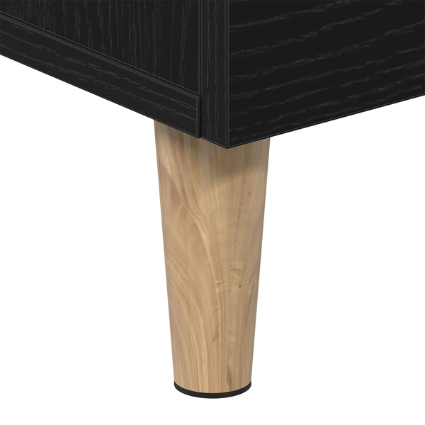 TV-Schrank Schwarz Eichen-Optik 150 cm