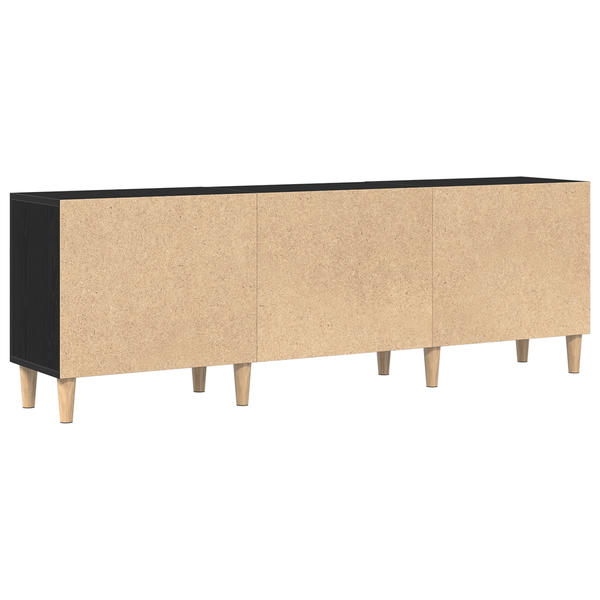 TV-Schrank Schwarz Eichen-Optik 150 cm