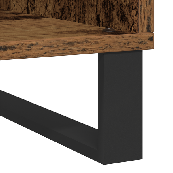 Schallplattenschrank Artisan Eiche mit Regal