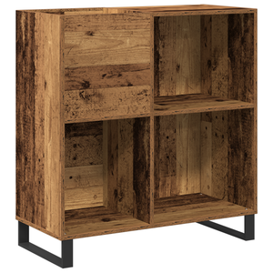 Schallplattenschrank Artisan Eiche mit Regal