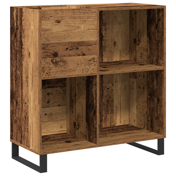 Schallplattenschrank Artisan Eiche mit Regal