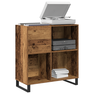 Schallplattenschrank Artisan Eiche mit Regal