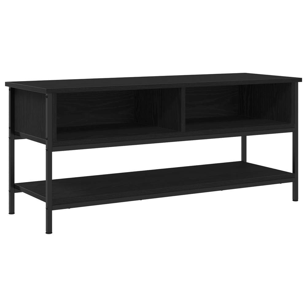 TV-Schrank Schwarz Eichen-Optik 100 cm