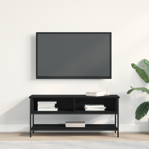 TV-Schrank Schwarz Eichen-Optik 100 cm