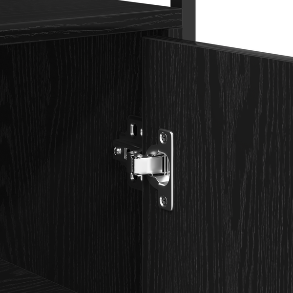 Schwarzes Sideboard Eichen-Optik 70 cm