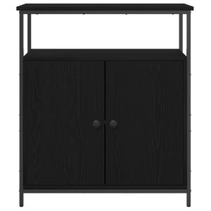 Schwarzes Sideboard Eichen-Optik 70 cm