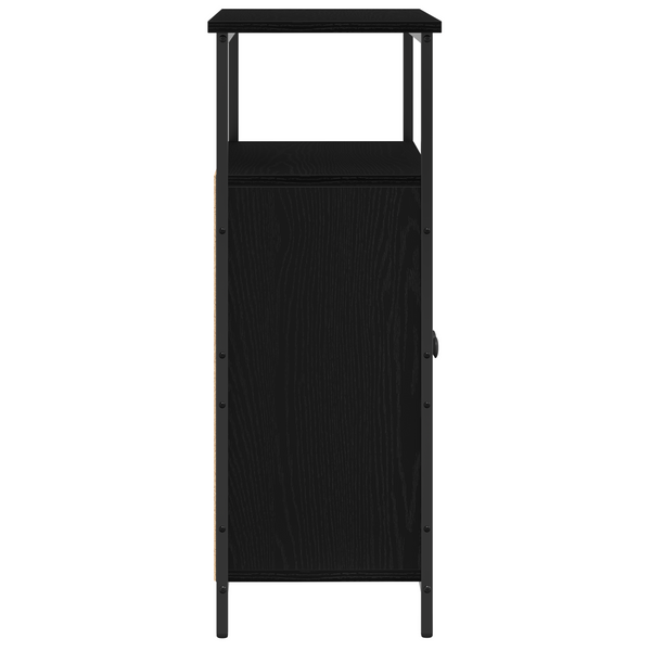 Schwarzes Sideboard Eichen-Optik 70 cm