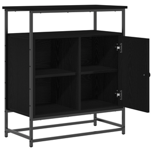 Sideboard Schwarz Eichenoptik 69x35x80cm