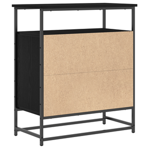 Sideboard Schwarz Eichenoptik 69x35x80cm