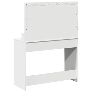 Schminktisch mit Regal Weiß 100x41x135 cm