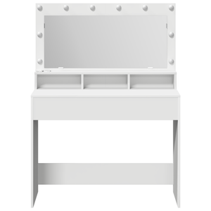 Schminktisch mit Regal Weiß 100x41x135 cm