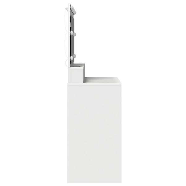 Schminktisch mit Regal Weiß 100x41x135 cm