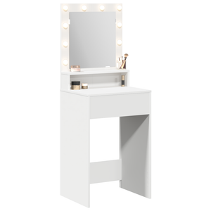 Schminktisch Weiß mit Regal 50x41x135cm