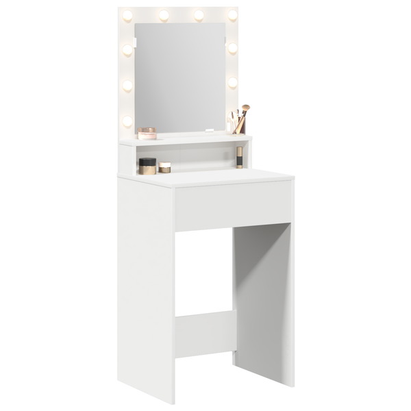 Schminktisch Weiß mit Regal 50x41x135cm