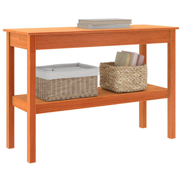 Konsolentisch Wachsbraun Kiefer Massivholz 110cm