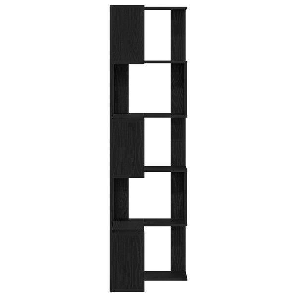 Bücherregal Schwarz Eichen-Optik