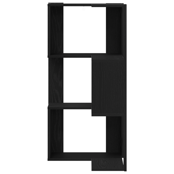 Bücherregal Schwarz Eichen-Optik