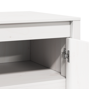 Küchenschrank Weiß Kiefer Massivholz 106 cm