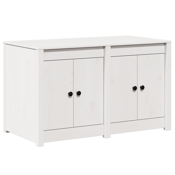 Küchenschrank Weiß Kiefer Massivholz 106 cm