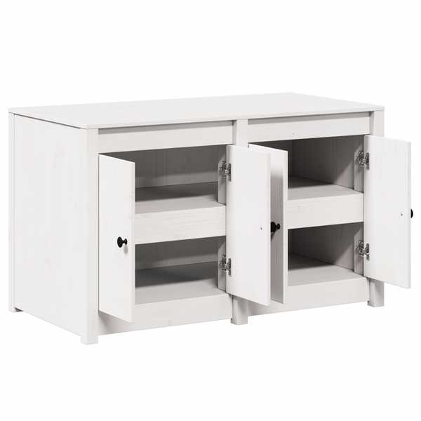 Küchenschrank Weiß Kiefer Massivholz 106 cm