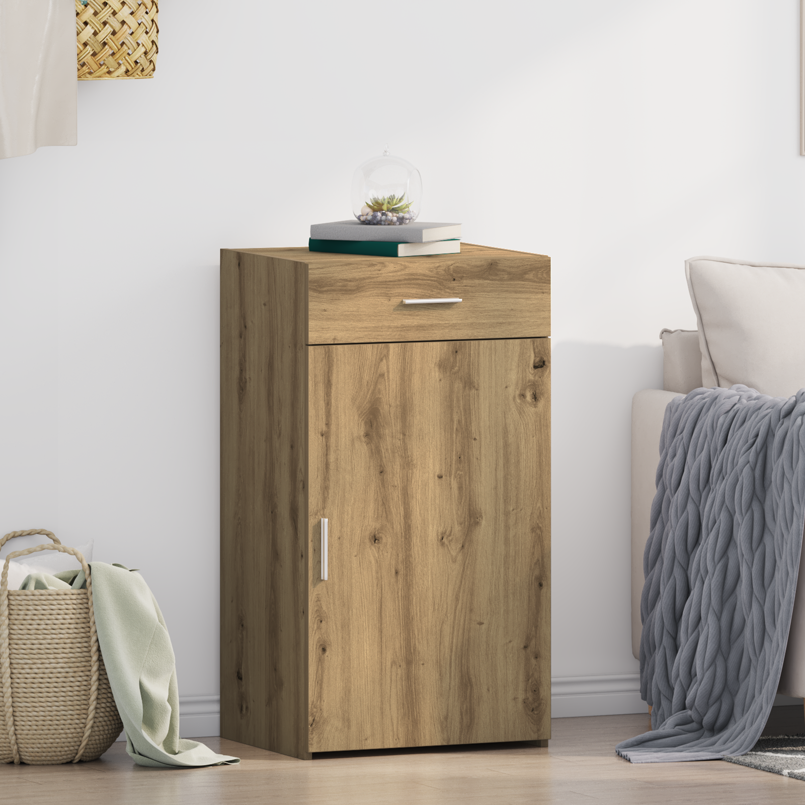 Sideboard Artisan-Eiche mit Schubladen 50x42,5x93 cm
