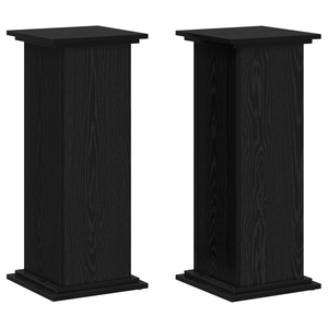 Pflanzenständer Schwarz Eichen-Optik 80cm